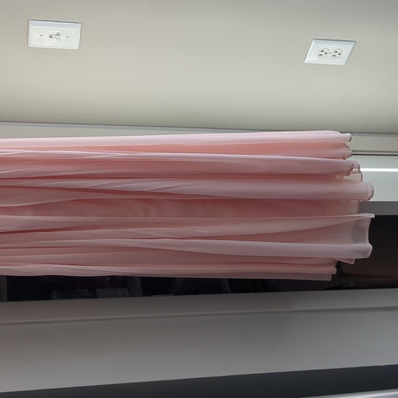 David's Bridal Multi-way Convertible Bridesmaid Dress Size 0 Color Bellini - Picture 4 of 5